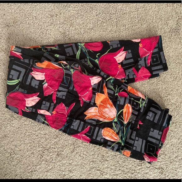 Floral LuLaRoe Leggings - Picture 1 of 1